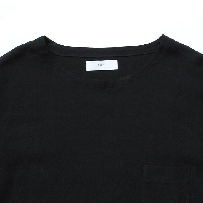 THEE Linen Long Sleeve Tee LV-CS-04 リネンロングスリーブT ブラック<img class='new_mark_img2' src='//img.shop-pro.jp/img/new/icons47.gif' style='border:none;display:inline;margin:0px;padding:0px;width:auto;' /> 02