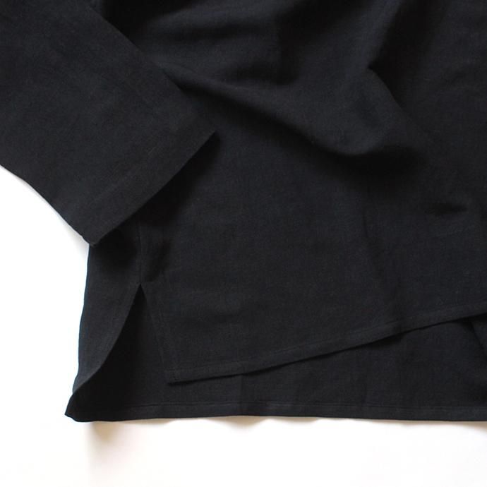 THEE Linen Long Sleeve Tee LV-CS-04 リネンロングスリーブT ブラック<img class='new_mark_img2' src='//img.shop-pro.jp/img/new/icons47.gif' style='border:none;display:inline;margin:0px;padding:0px;width:auto;' /> 02