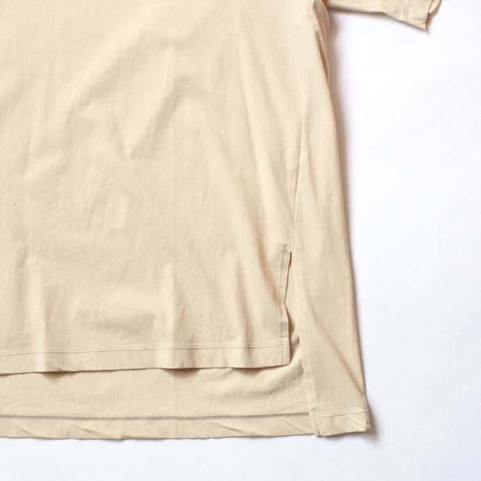 smoothday ユニセックス テクノラマ オーバーサイズ スリットTシャツ SG-T001-004 Ecru 02