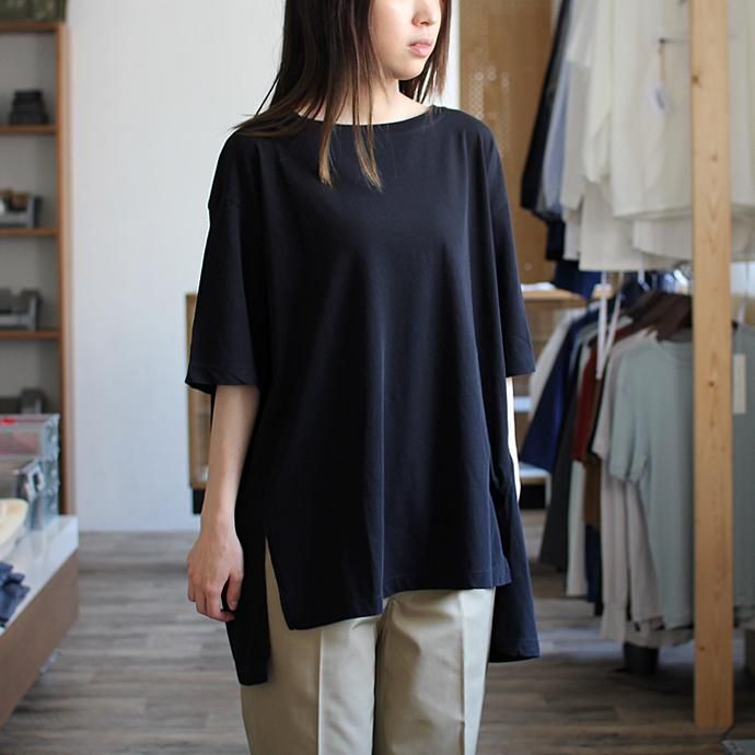 118114848 smoothday / ユニセックス テクノラマ オーバーサイズ スリットTシャツ SG-T001-004 Black<img class='new_mark_img2' src='//img.shop-pro.jp/img/new/icons47.gif' style='border:none;display:inline;margin:0px;padding:0px;width:auto;' /> 02