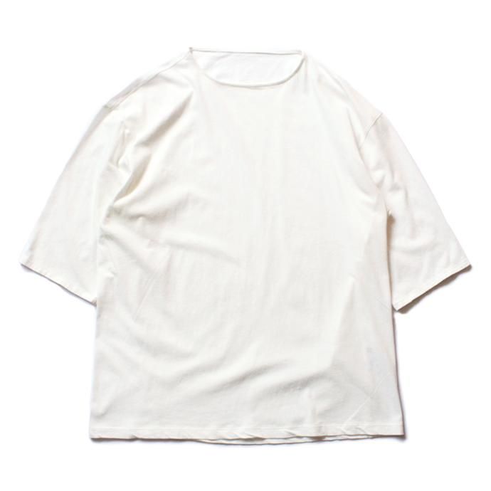 118114936 smoothday / ユニセックス テクノラマ オーバーサイズ 七分袖Tシャツ SG-T002-004 Off white<img class='new_mark_img2' src='//img.shop-pro.jp/img/new/icons47.gif' style='border:none;display:inline;margin:0px;padding:0px;width:auto;' /> 01