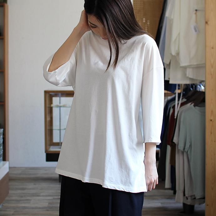 118114936 smoothday / ユニセックス テクノラマ オーバーサイズ 七分袖Tシャツ SG-T002-004 Off white<img class='new_mark_img2' src='//img.shop-pro.jp/img/new/icons47.gif' style='border:none;display:inline;margin:0px;padding:0px;width:auto;' /> 02