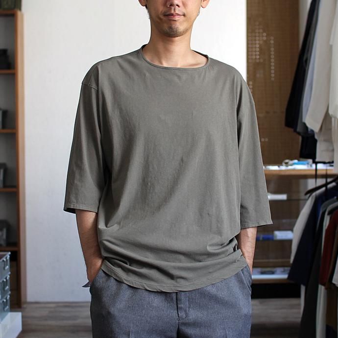 118114936 smoothday / ユニセックス テクノラマ オーバーサイズ 七分袖Tシャツ SG-T002-004 Off white<img class='new_mark_img2' src='//img.shop-pro.jp/img/new/icons47.gif' style='border:none;display:inline;margin:0px;padding:0px;width:auto;' /> 02