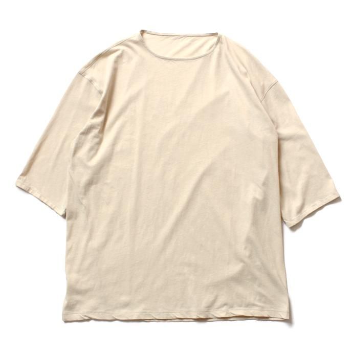 118115032 smoothday / ユニセックス テクノラマ オーバーサイズ 七分袖Tシャツ SG-T002-004 Ecru<img class='new_mark_img2' src='//img.shop-pro.jp/img/new/icons47.gif' style='border:none;display:inline;margin:0px;padding:0px;width:auto;' /> 01