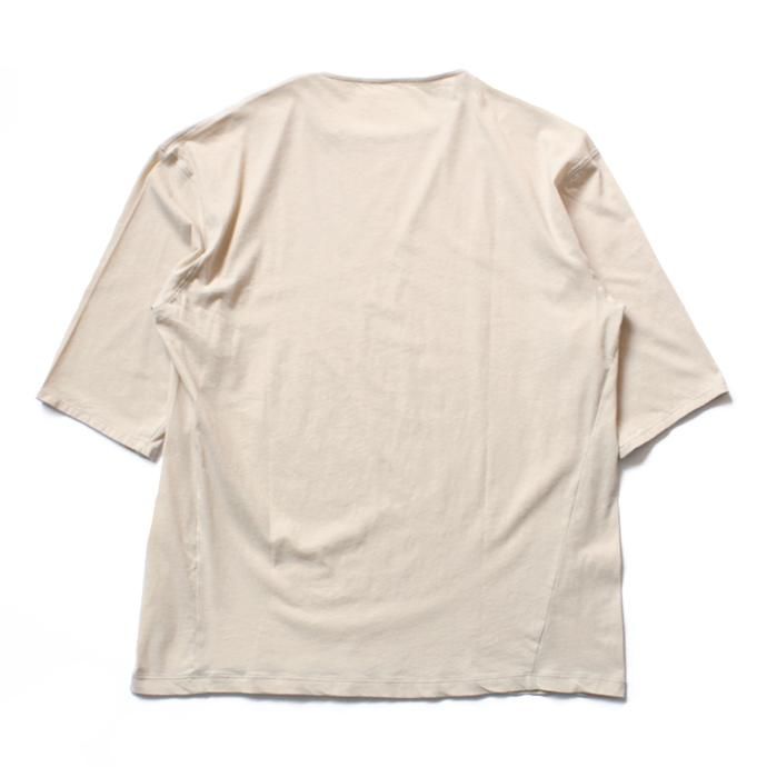 118115032 smoothday / ユニセックス テクノラマ オーバーサイズ 七分袖Tシャツ SG-T002-004 Ecru<img class='new_mark_img2' src='//img.shop-pro.jp/img/new/icons47.gif' style='border:none;display:inline;margin:0px;padding:0px;width:auto;' /> 02