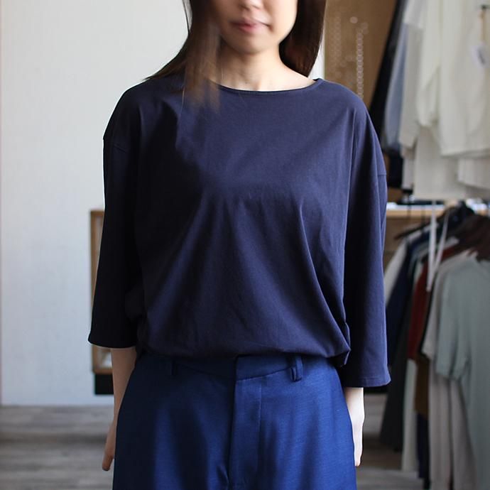 118115118 smoothday / ユニセックス テクノラマ オーバーサイズ 七分袖Tシャツ SG-T002-004 Navy<img class='new_mark_img2' src='//img.shop-pro.jp/img/new/icons47.gif' style='border:none;display:inline;margin:0px;padding:0px;width:auto;' /> 02