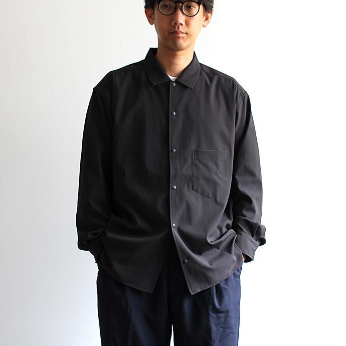 O- BAGGY SHIRT バギーシャツ O-S-04 Black 02