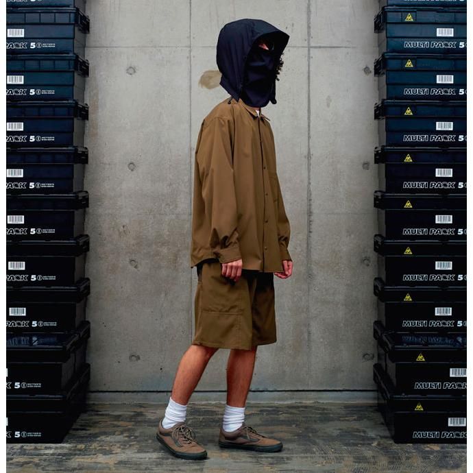 118130856 O-(オー)/ BAGGY SHIRT バギーシャツ O-S-04 Black 02
