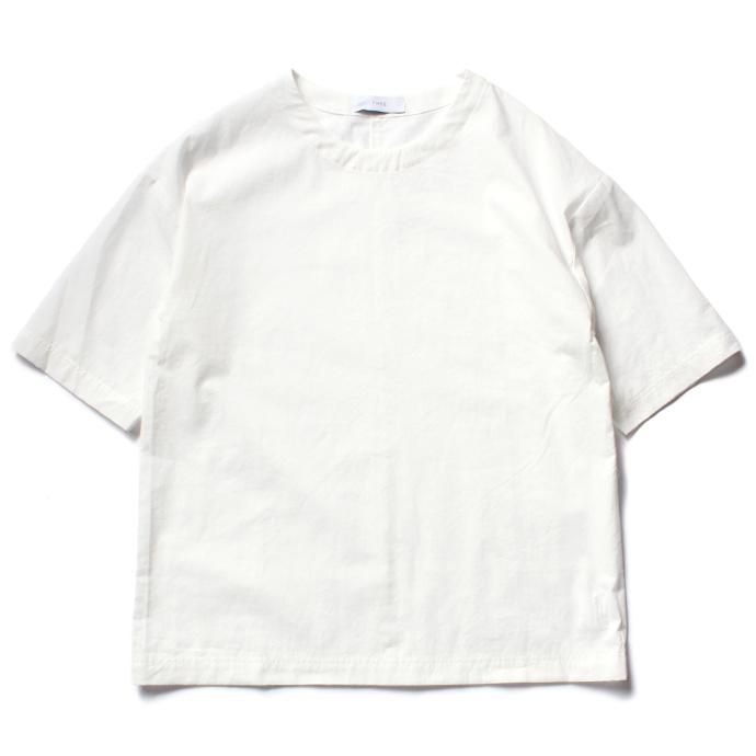 118273507 THEE(シー)/ Oversize Tee RN-CS-01 シャツ素材オーバーサイズTシャツ ホワイト<img class='new_mark_img2' src='//img.shop-pro.jp/img/new/icons47.gif' style='border:none;display:inline;margin:0px;padding:0px;width:auto;' /> 01