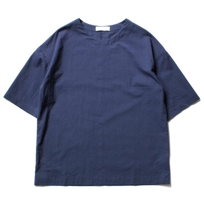 THEE Oversize Tee RN-CS-01 シャツ素材オーバーサイズTシャツ ネイビー 02