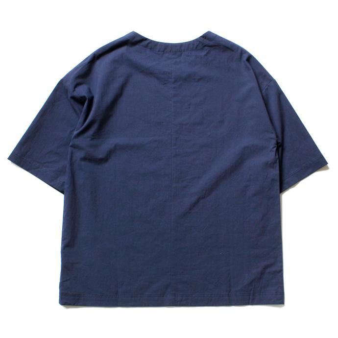 THEE Oversize Tee RN-CS-01 シャツ素材オーバーサイズTシャツ ネイビー 02