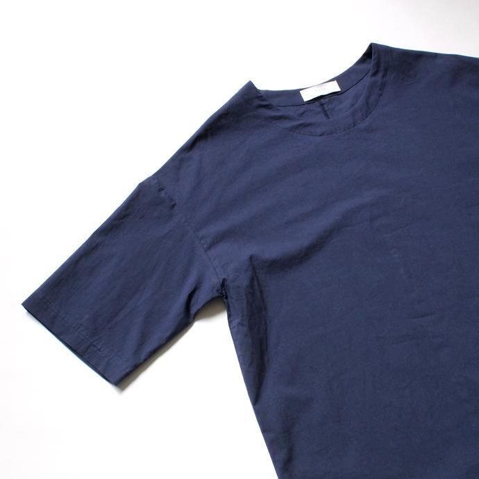 THEE Oversize Tee RN-CS-01 シャツ素材オーバーサイズTシャツ ネイビー 02