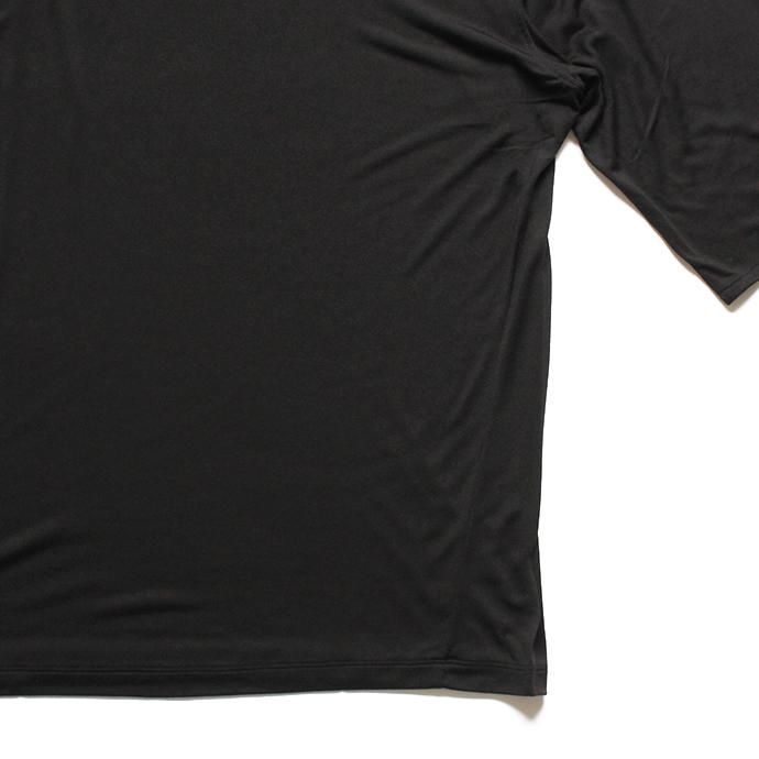 smoothday ユニセックス モダールシルクカシミヤ オーバーサイズ 七分袖Tシャツ SG-T006-905 ブラック 02