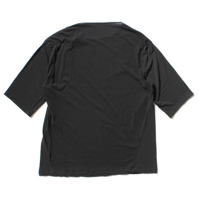 119707831 smoothday / ユニセックス コズモラマ ハイゲージ天竺 オーバーサイズ 七分袖Tシャツ SH-T001-001 Ink black<img class='new_mark_img2' src='//img.shop-pro.jp/img/new/icons47.gif' style='border:none;display:inline;margin:0px;padding:0px;width:auto;' /> 02