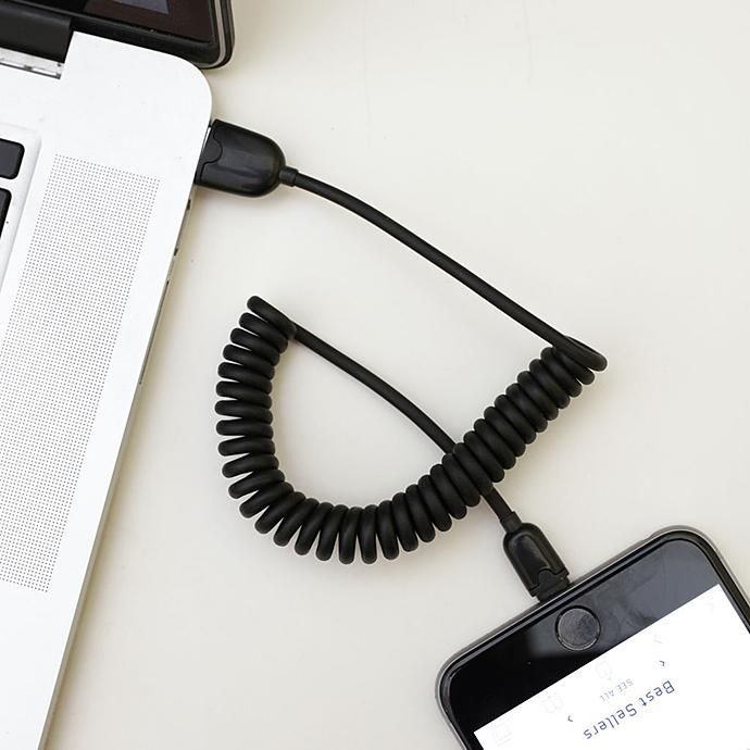 Other Brands KIKKERLAND / Telephone Charging Cable - Black テレフォン チャージングケーブル ブラック<img class='new_mark_img2' src='//img.shop-pro.jp/img/new/icons47.gif' style='border:none;display:inline;margin:0px;padding:0px;width:auto;' /> 02