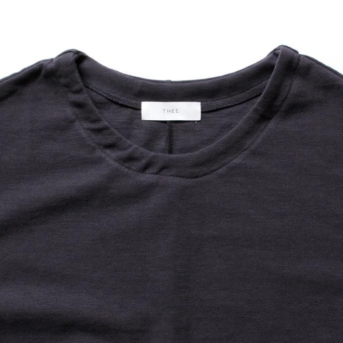 120175340 THEE(シー)/ Oversize Kanoko Tee OC-CS-04 鹿の子素材オーバーサイズTシャツ チャコール<img class='new_mark_img2' src='//img.shop-pro.jp/img/new/icons47.gif' style='border:none;display:inline;margin:0px;padding:0px;width:auto;' /> 02