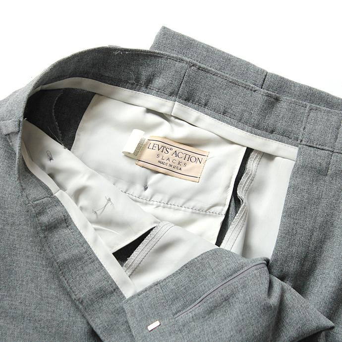120189452 Hexico / Deformer 1-Tuck Pants - Ex. U.S. Action Slacks リメイクワンタックスラックス - Grey 32<img class='new_mark_img2' src='//img.shop-pro.jp/img/new/icons47.gif' style='border:none;display:inline;margin:0px;padding:0px;width:auto;' /> 02
