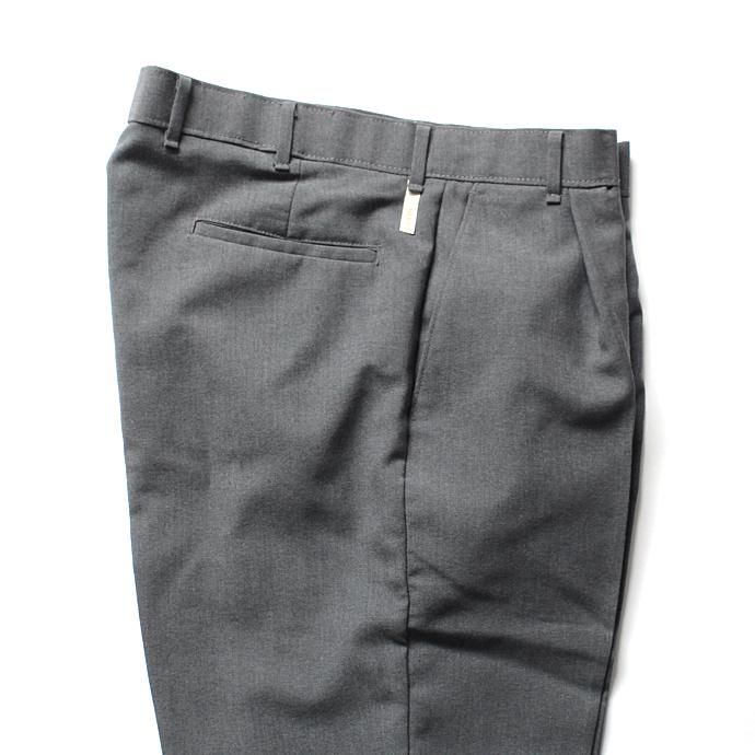 120189561 Hexico / Deformer 1-Tuck Pants - Ex. U.S. Action Slacks リメイクワンタックスラックス - Charcoal 32 02