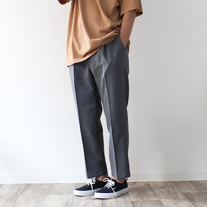 120189561 Hexico / Deformer 1-Tuck Pants - Ex. U.S. Action Slacks リメイクワンタックスラックス - Charcoal 32 02
