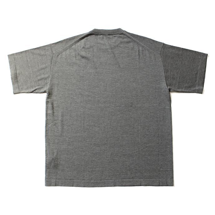 crepuscule crepuscule / S/S Knit Tee 1703-001 - C.Gray シルク混ハイゲージ半袖ニットT チャコールグレー<img class='new_mark_img2' src='//img.shop-pro.jp/img/new/icons47.gif' style='border:none;display:inline;margin:0px;padding:0px;width:auto;' /> 02