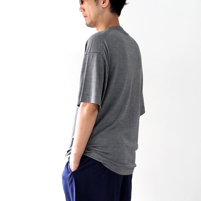 crepuscule crepuscule / S/S Knit Tee 1703-001 - C.Gray シルク混ハイゲージ半袖ニットT チャコールグレー<img class='new_mark_img2' src='//img.shop-pro.jp/img/new/icons47.gif' style='border:none;display:inline;margin:0px;padding:0px;width:auto;' /> 02