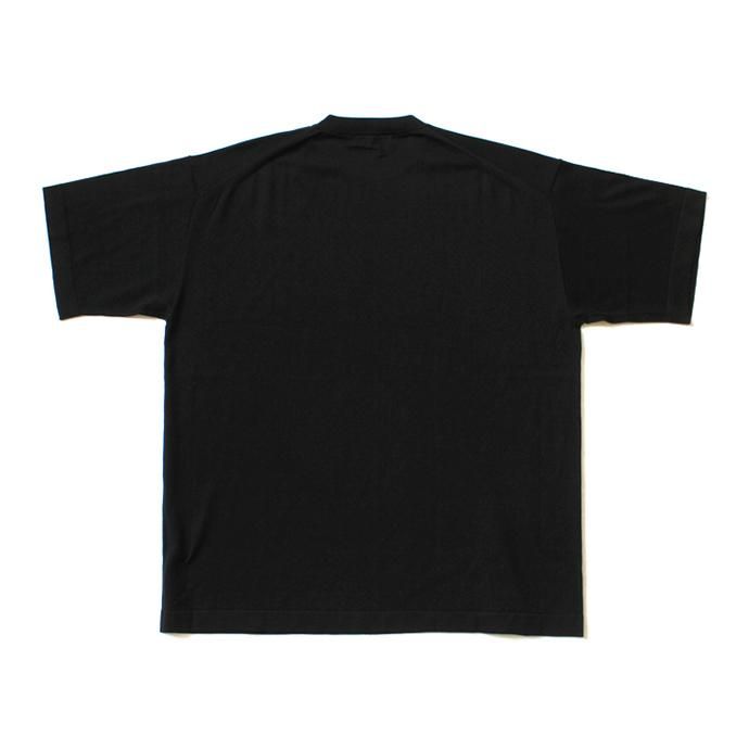 crepuscule crepuscule / S/S Knit Tee 1703-001 - Black シルク混ハイゲージ半袖ニットT ブラック 02