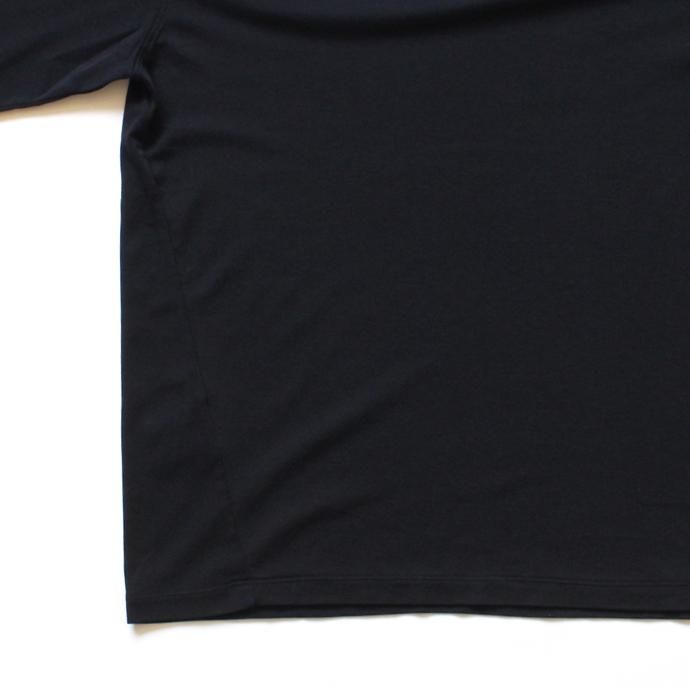 121235705 smoothday / ユニセックス ディオラマ スムース オーバーサイズ 七分袖Tシャツ SH-T004-002 Navy 02