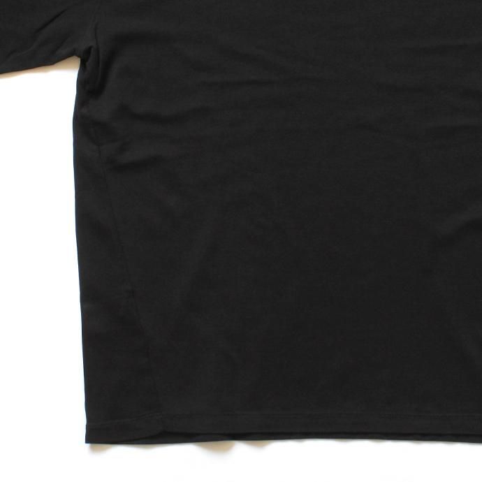 121235716 smoothday / ユニセックス ディオラマ スムース オーバーサイズ 七分袖Tシャツ SH-T004-002 Black 02