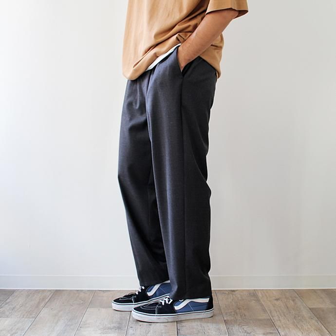 121458374 THEE(シー)/ tapered easy slacks テーパード イージースラックス MT-PT-03 - Charcoal<img class='new_mark_img2' src='//img.shop-pro.jp/img/new/icons47.gif' style='border:none;display:inline;margin:0px;padding:0px;width:auto;' /> 02