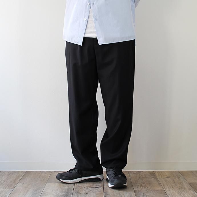 121458410 THEE(シー)/ tapered easy slacks テーパード イージースラックス MT-PT-03 - Black<img class='new_mark_img2' src='//img.shop-pro.jp/img/new/icons47.gif' style='border:none;display:inline;margin:0px;padding:0px;width:auto;' /> 01