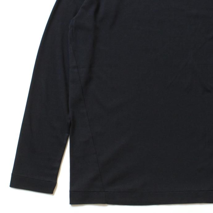 121711975 smoothday / メンズ ディオラマ スムース モックネック長袖Tシャツ SH-T052-002 Navy 02