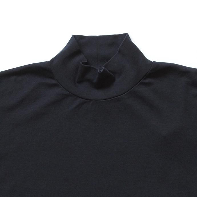 121711975 smoothday / メンズ ディオラマ スムース モックネック長袖Tシャツ SH-T052-002 Navy 02