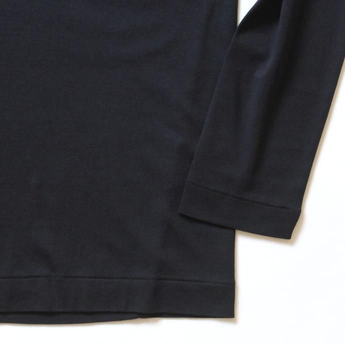121711975 smoothday / メンズ ディオラマ スムース モックネック長袖Tシャツ SH-T052-002 Navy 02