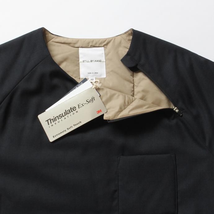 121811878 STILL BY HAND / シンサレート中綿入り半袖プルオーバー BL0273 - 全2色<img class='new_mark_img2' src='//img.shop-pro.jp/img/new/icons47.gif' style='border:none;display:inline;margin:0px;padding:0px;width:auto;' /> 02