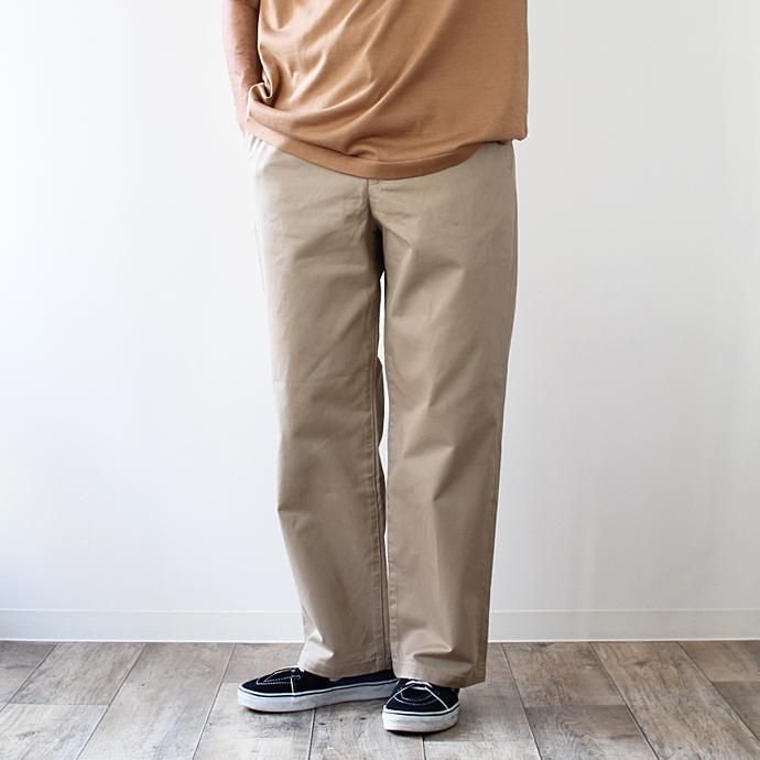 STILL BY HAND ウエストポイントツイル ワイドシルエットパンツ PT0273 全2色 02