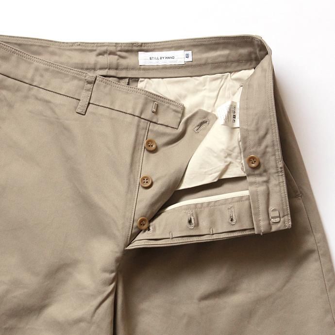 STILL BY HAND ウエストポイントツイル ワイドシルエットパンツ PT0273 全2色 02
