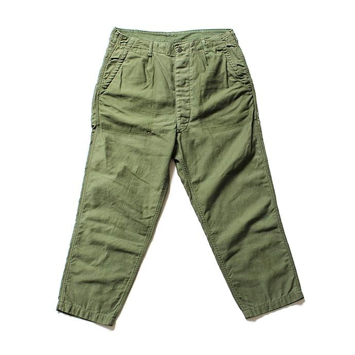 121905749 Hexico / Deformer 1-Tucks U.S. Army 70s Utility Pants リメイクワンタックユーテリティパンツ 01<img class='new_mark_img2' src='//img.shop-pro.jp/img/new/icons47.gif' style='border:none;display:inline;margin:0px;padding:0px;width:auto;' /> 01