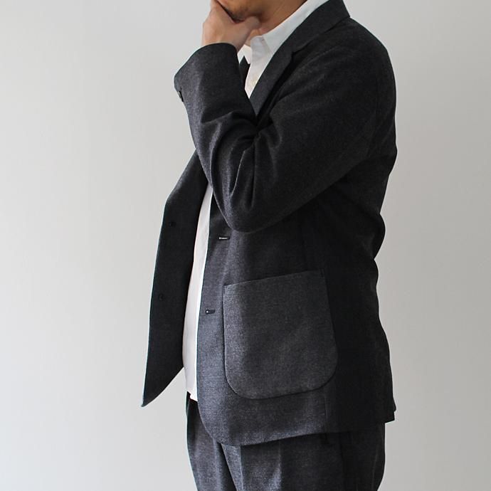 STILL BY HAND マルチファブリック ウールジャケット JK0373 グレー 02