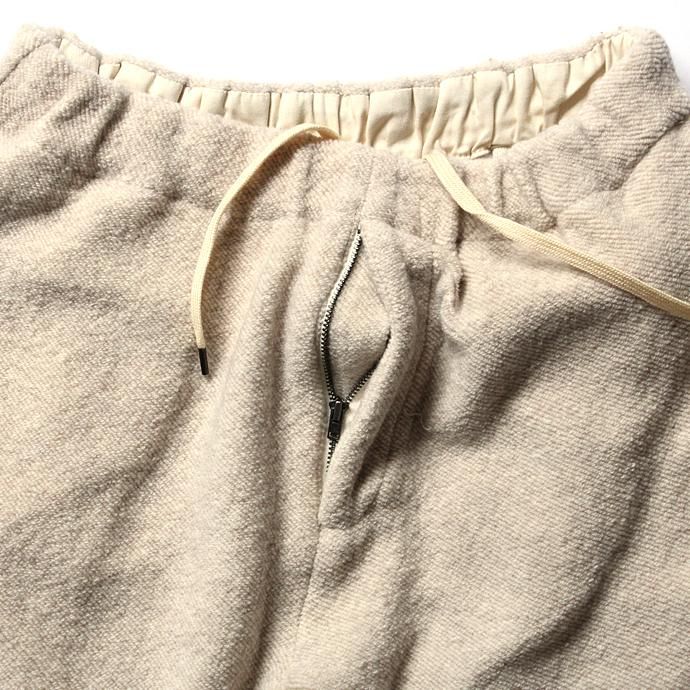 blurhms blurhms / Tweed Fleece Pants BHS-C17FW20 - Ivory ツイードフリースパンツ アイボリー 02