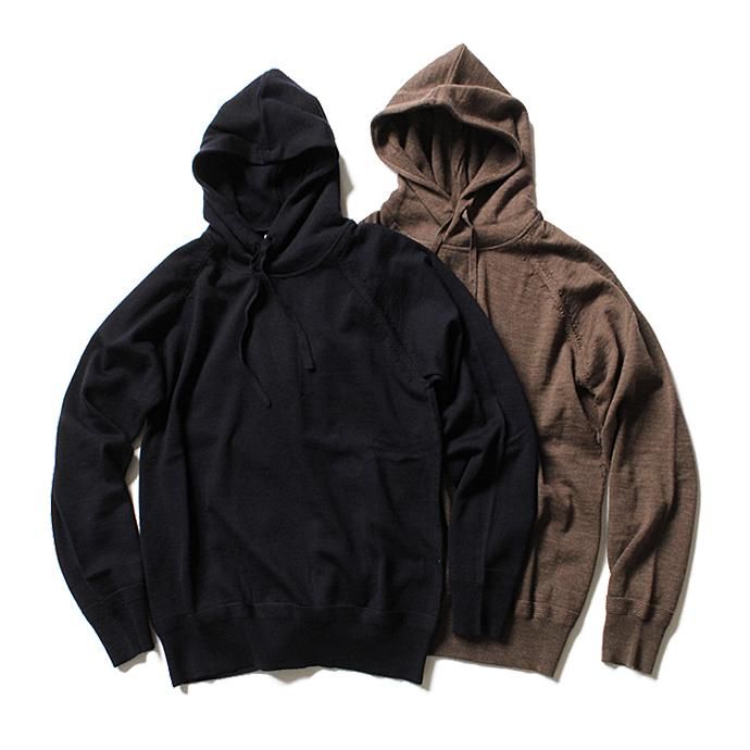 STILL BY HAND ウール ハイゲージニットパーカー KN0373 全2色 01