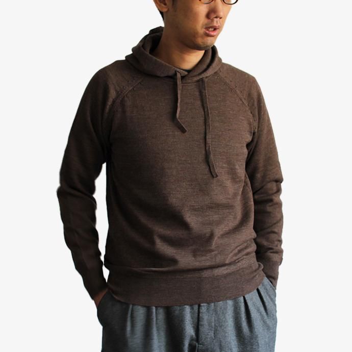STILL BY HAND ウール ハイゲージニットパーカー KN0373 全2色 02