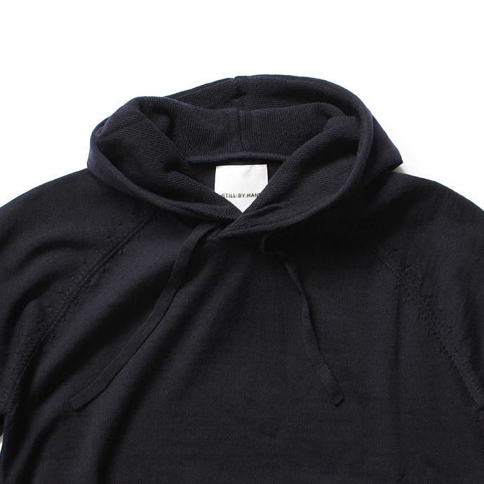 STILL BY HAND ウール ハイゲージニットパーカー KN0373 全2色 02
