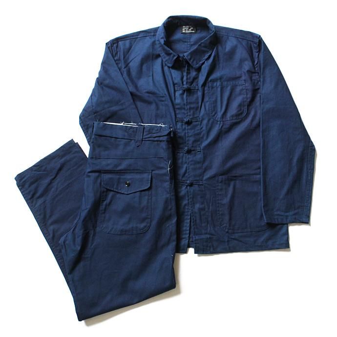 122737892 デッドストック フレンチ チャイナワークジャケット&パンツ セットアップ - インディゴ<img class='new_mark_img2' src='//img.shop-pro.jp/img/new/icons47.gif' style='border:none;display:inline;margin:0px;padding:0px;width:auto;' /> 01
