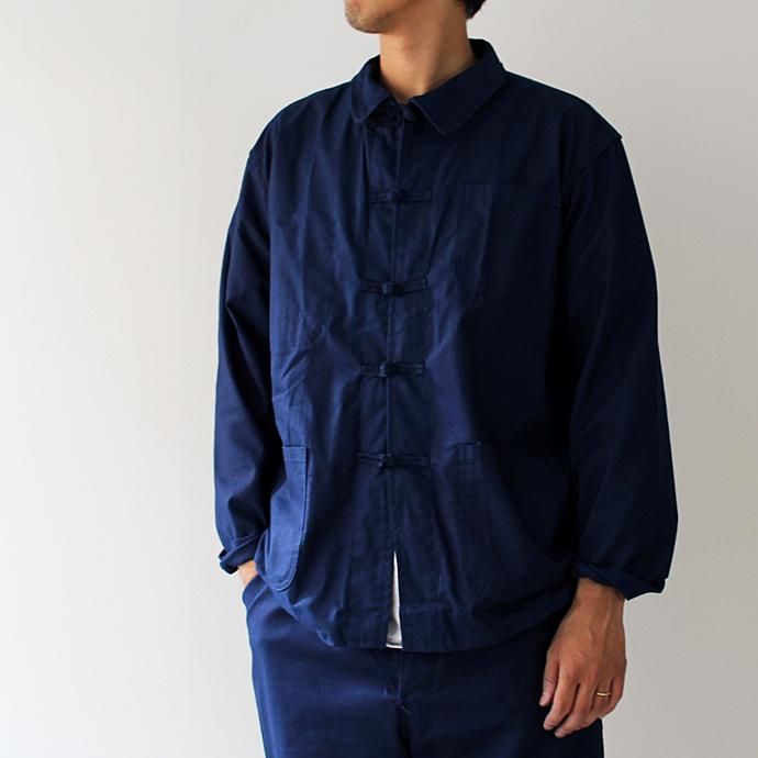 122737892 デッドストック フレンチ チャイナワークジャケット&パンツ セットアップ - インディゴ<img class='new_mark_img2' src='//img.shop-pro.jp/img/new/icons47.gif' style='border:none;display:inline;margin:0px;padding:0px;width:auto;' /> 02
