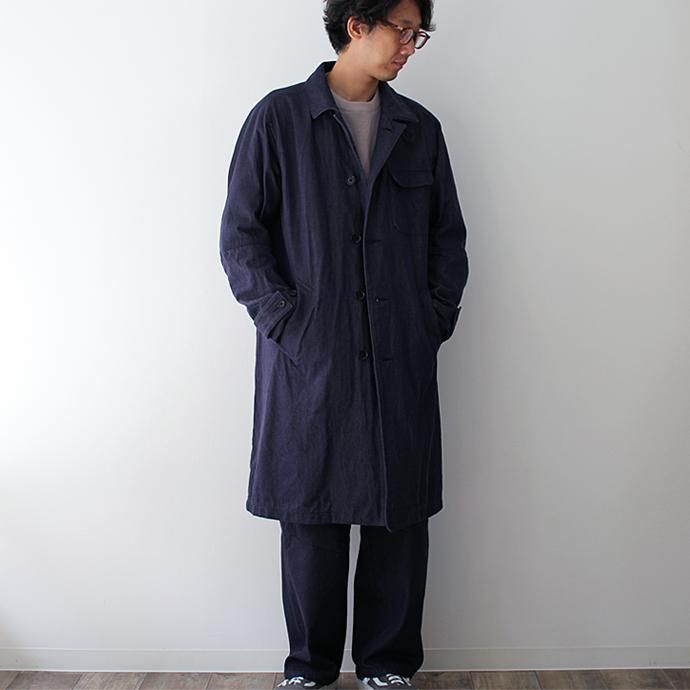WISLOM SERGE 2.0 ワークコート - TRAVAIL ナイロンデニム 02