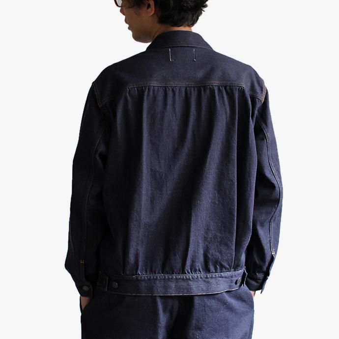 122829308 WISLOM / MILLS デニムジャケット型ブルゾン - TRAVAIL ナイロンデニム<img class='new_mark_img2' src='//img.shop-pro.jp/img/new/icons47.gif' style='border:none;display:inline;margin:0px;padding:0px;width:auto;' /> 02