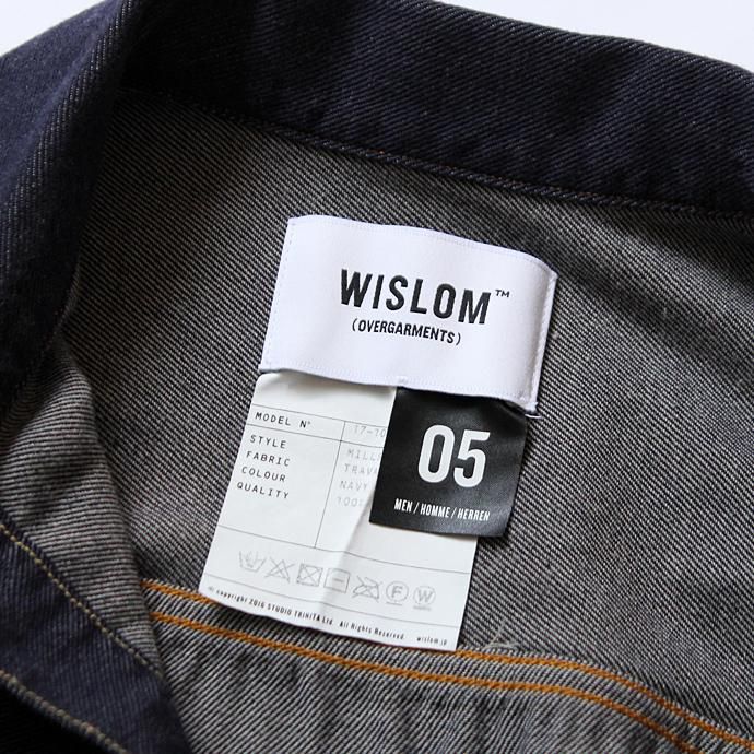 122829308 WISLOM / MILLS デニムジャケット型ブルゾン - TRAVAIL ナイロンデニム<img class='new_mark_img2' src='//img.shop-pro.jp/img/new/icons47.gif' style='border:none;display:inline;margin:0px;padding:0px;width:auto;' /> 02