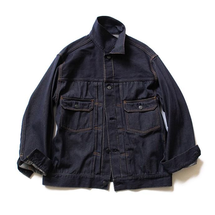 122829308 WISLOM / MILLS デニムジャケット型ブルゾン - TRAVAIL ナイロンデニム<img class='new_mark_img2' src='//img.shop-pro.jp/img/new/icons47.gif' style='border:none;display:inline;margin:0px;padding:0px;width:auto;' /> 02