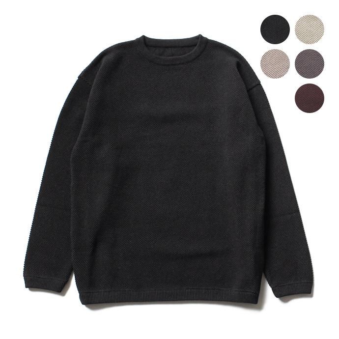 crepuscule crepuscule / Moss Stitch L/S 鹿の子編みクルーネックプルオーバー 1703-002 全5色<img class='new_mark_img2' src='//img.shop-pro.jp/img/new/icons47.gif' style='border:none;display:inline;margin:0px;padding:0px;width:auto;' /> 01