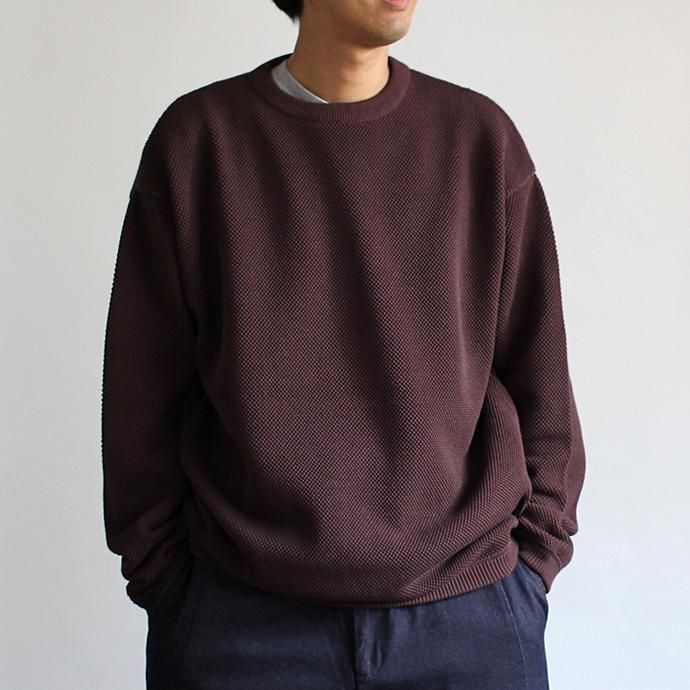 crepuscule crepuscule / Moss Stitch L/S 鹿の子編みクルーネックプルオーバー 1703-002 全5色<img class='new_mark_img2' src='//img.shop-pro.jp/img/new/icons47.gif' style='border:none;display:inline;margin:0px;padding:0px;width:auto;' /> 02